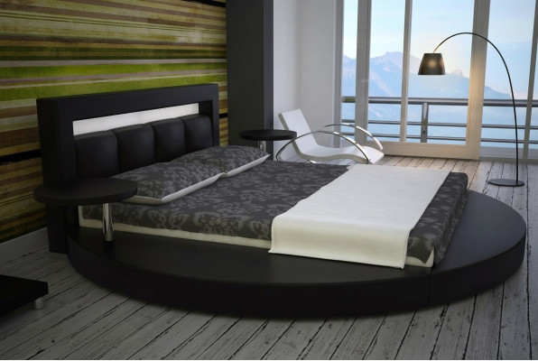 Okrągłe łóżko Design łóżka Łóżko tapicerowane łóżko okrągłe Podkładka Round