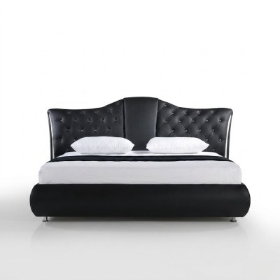 Chesterfield Łóżko Design Classic łóżka Double Skóra Podkładka Sypialnia