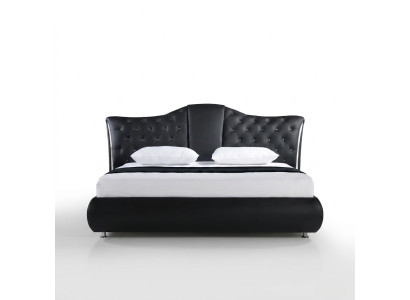 Chesterfield Łóżko Design Classic łóżka Double Skóra Podkładka Sypialnia