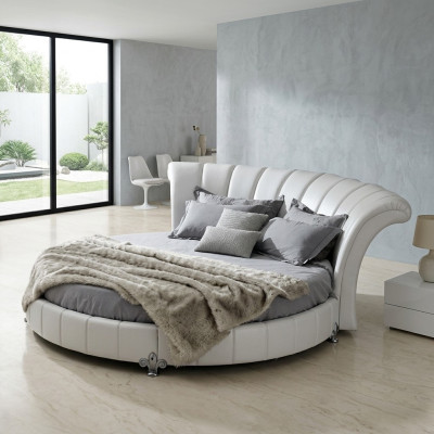 Okrągłe łóżko Chesterfield Design łóżka Łóżko tapicerowane łóżko okrągłe Podkładka Round