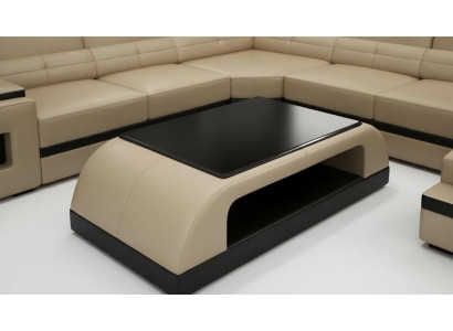 Skóra stolik kawowy Modern Table Nowoczesny szklany stolik Design stoły Szkło