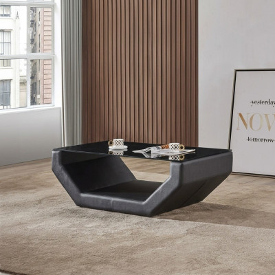 Szlachetne, luksusowe Stoliki do szkła Design Couch Tabela Sofa Side Skóra stoły