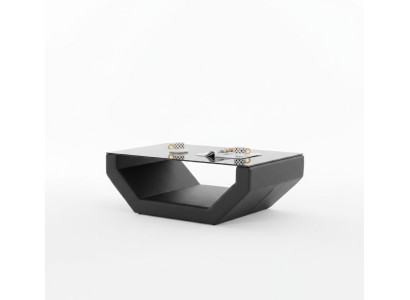 Szlachetne, luksusowe Stoliki do szkła Design Couch Tabela Sofa Side Skóra stoły