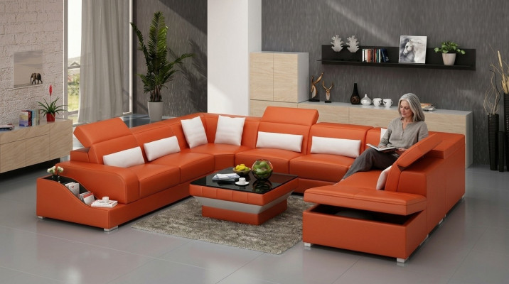 Skóra Sofa stoły Czarny stolik kawowy Szklany stolik Kwadratowy stolik