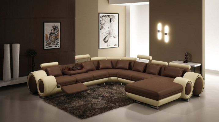 Sofy Sofa U Shape Sofa Podkładka Ustawić Żywy krajobraz Design Narożnikowa kanapa