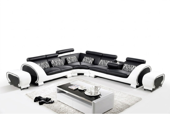 Narożnik Zestaw narożny Sofa w kształcie litery L Narożnikowa kanapa Podkładka Żywy krajobraz Ustawić