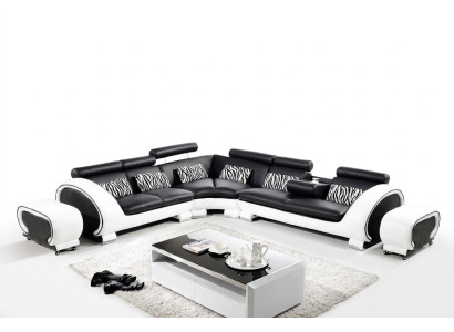 Narożnik Zestaw narożny Sofa w kształcie litery L Narożnikowa kanapa Podkładka Żywy krajobraz Ustawić