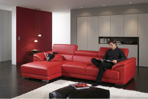 Narożnik Zestaw narożny Sofa w kształcie litery L Narożnikowa kanapa Ustawić Podkładkę do kanapy