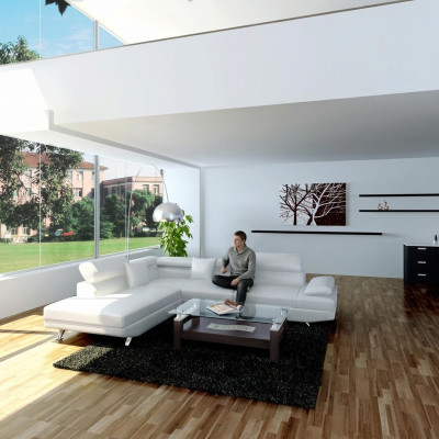 Żywy krajobraz Zestaw narożny Sofa narożna w kształcie litery L Narożnikowa kanapa Couch Ustaw