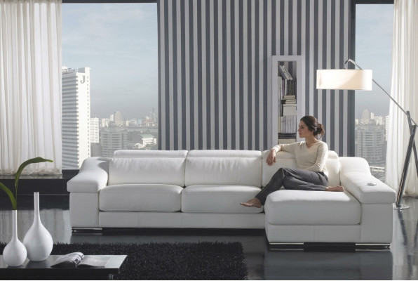 Narożnik Zestaw narożny Żywy krajobraz Sofa w kształcie litery L Narożnikowa kanapa Ustawić Podkładkę