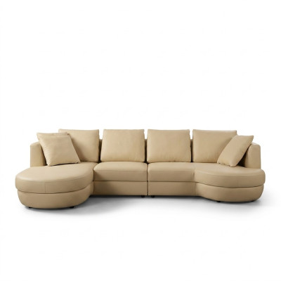 Skórzana sofa Kanapa Zestaw sofowy Nowa Narożnikowa kanapa Narożnik Ustaw Design Modern