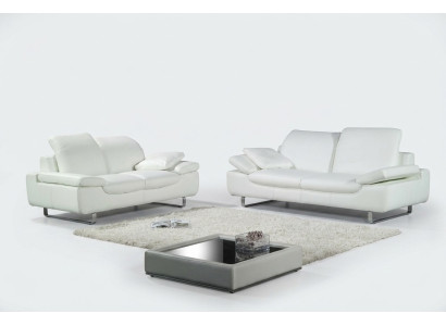 Kanapy Zestaw sofowy Sofa skórzana Sofa miejsce do siedzenia Zestaw Sofy Podkładka Kanapa 3-częściowa Fotel
