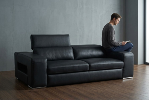 Zestaw sofowy Design Kanapy Sofy Podkładka Skóra 311 miejsce do siedzenia Obcios Set