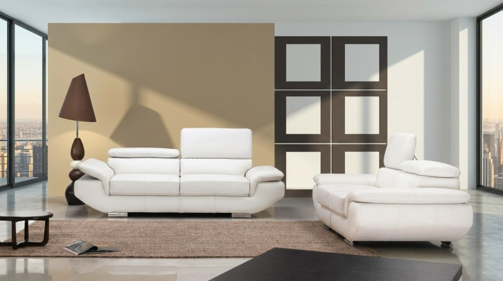 Luksusowe Meble Zestaw sofowy Sofa Podkładka 3+2 Sofa skórzana Zestaw kanapowy Ustawić