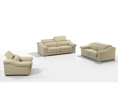 Zestaw sofowy Design Couches Podkładka 311 miejsce do siedzenia Obcios Zestaw Skóra Sofy