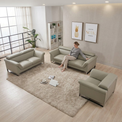 Zestaw sofowy skórzana sofa kanapa miejsce do siedzenia zestaw sofa podkładka kanapa 3-częściowy fotel
