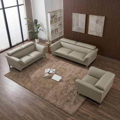 Zestaw sofowy skórzana sofa kanapa miejsce do siedzenia zestaw sofa podkładka kanapa 3-częściowy fotel