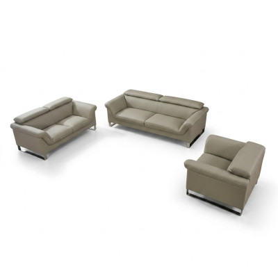 Zestaw sofowy skórzana sofa kanapa miejsce do siedzenia zestaw sofa podkładka kanapa 3-częściowy fotel