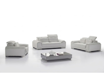 Zestaw sofowy Design Kanapy Sofy Podkładka 311 miejsce do siedzenia Obcios Zestaw Skóra