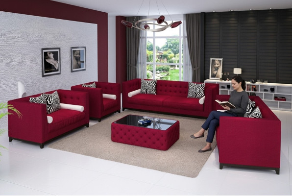 Zestaw sofowy skórzana sofa sofa kanapy sofa miejsce do siedzenia zestaw podkładka kanapa 3-częściowy fotel
