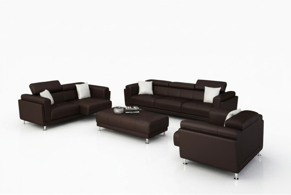 Design Kanapy Sofy Podkładka 321 miejsce do siedzenia Zestaw sofowy Obcios Zestaw Skóra Sofa