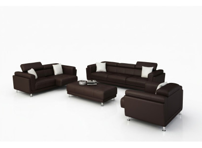 Design Kanapy Sofy Podkładka 321 miejsce do siedzenia Zestaw sofowy Obcios Zestaw Skóra Sofa