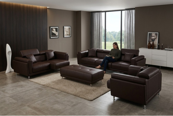 Design Kanapy Sofy Podkładka 311 miejsce do siedzenia Zestaw sofowy Zestaw Skóra Sofa