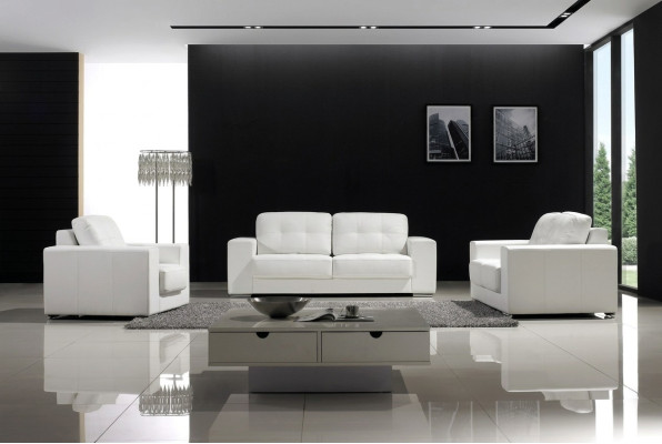 Zestaw sofowy Design Kanapy Sofy 311 miejsca do siedzenia Zestaw Skóra Sofa Obcios