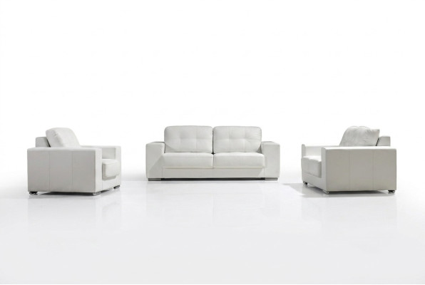 Zestaw sofowy Design Kanapy Sofy 311 miejsca do siedzenia Zestaw Skóra Sofa Obcios