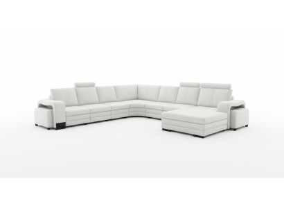 Pokój dzienny Siedziba Ustaw Sofa Podkładka Zestaw Żywy krajobraz Sofa + 2x Stołek