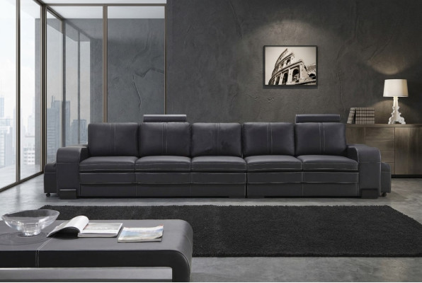 Design Podkładka Luxury Siedziba Sofa Kanapa Skóra Włókienniczy Sofa 5 miejsce do siedzenia Pięcioosobowa xlmeble