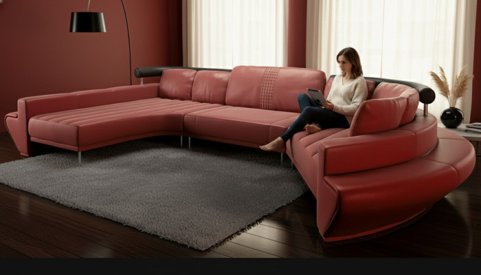 Okrągły Kanapa Sofa Podkładka Sofy Okrągłe Żywy krajobraz Narożnikowa kanapa Zestaw narożny