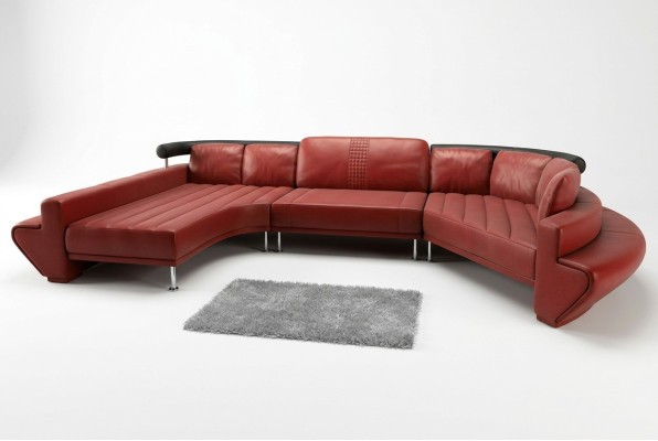 Okrągły Kanapa Sofa Podkładka Sofy Okrągłe Żywy krajobraz Narożnikowa kanapa Zestaw narożny