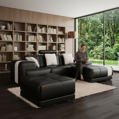Narożnik Zestaw narożny Sofa w kształcie litery L Narożnikowa kanapa Ustaw Dekoracyjna podkładka do kanapy