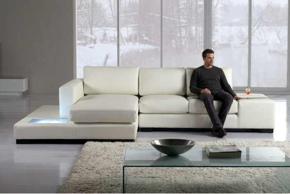 Narożnik Zestaw narożny Sofa w kształcie litery L Narożnikowa kanapa Ustawić Podkładkę Żywy krajobraz