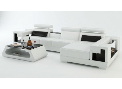 Sofa w kształcie litery L Podkładka Ustawić Żywy krajobraz Design Narożnikowa kanapa Skóra
