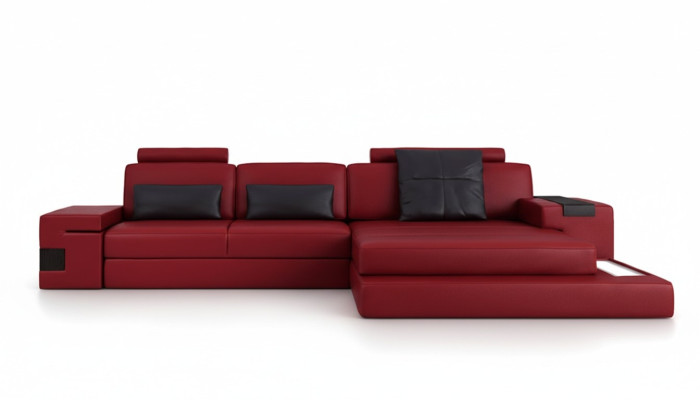 Design Narożnikowa kanapa Sofa Kanapa Podkładka Zestaw narożny Skórzana sofa Sofy Kanapy