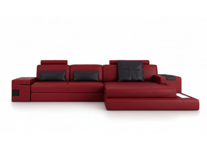 Design Narożnikowa kanapa Sofa Kanapa Podkładka Zestaw narożny Skórzana sofa Sofy Kanapy
