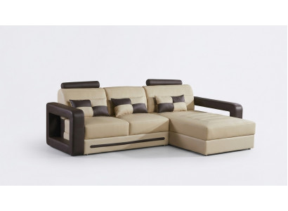 Narożnikowa kanapa Sofa w kształcie litery L Podkładka Ustawić Żywy krajobraz skórzana sofa