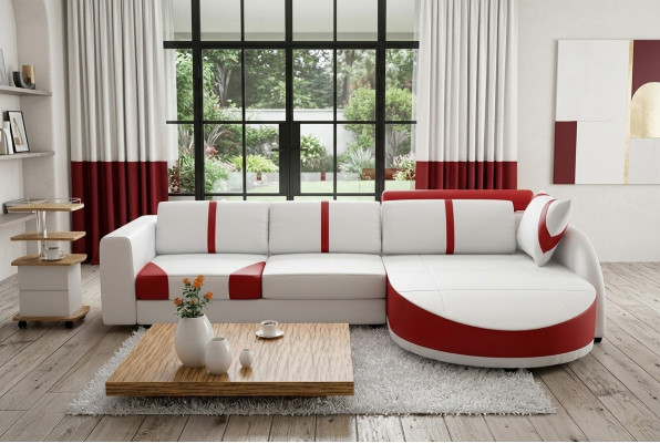 Narożnik Zestaw narożny Sofa w kształcie litery L Narożnikowa kanapa Dekoracyjna Ustawić Podkładkę do kanapy