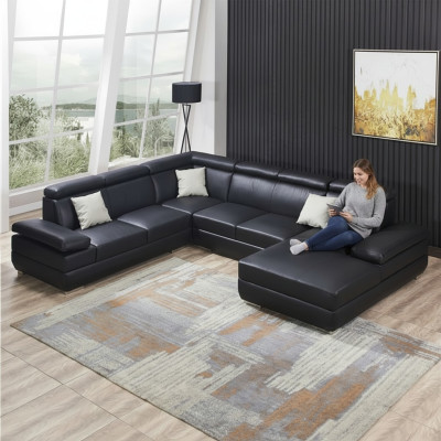 Nowoczesny zestaw sof narożny U Shape Podkładka Narożnik Kanapa Designer Siedziba Meble Kanapy