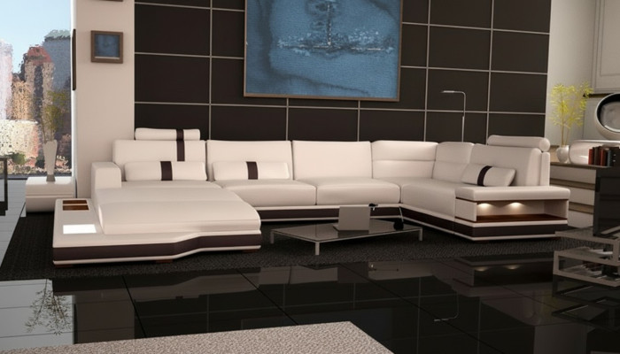 Nowoczesny zestaw sof narożny U Shape Podkładka Narożnik Kanapa Designer Siedziba Meble Kanapy
