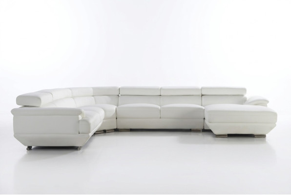 Design Narożnikowa kanapa Skóra Sofa Kanapa Podkładka Narożnik Żywy krajobraz Siedziba Ustawić