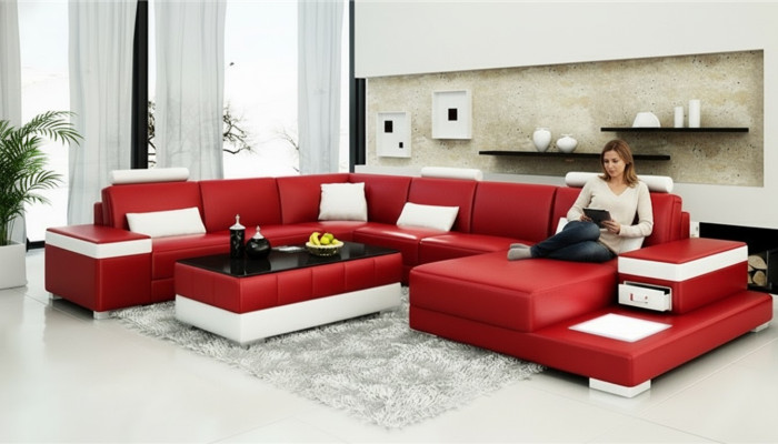 Designerska Sofa Kanapa Narożnikowa kanapa Luksusowa Podkładka Ustaw Żywy krajobraz Kształt U New