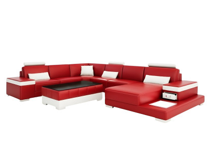 Designerska Sofa Kanapa Narożnikowa kanapa Luksusowa Podkładka Ustaw Żywy krajobraz Kształt U New