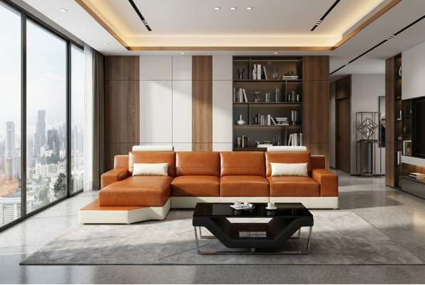 Ustawić Sofę w kształcie litery L Żywy krajobraz Exclusive Living Room