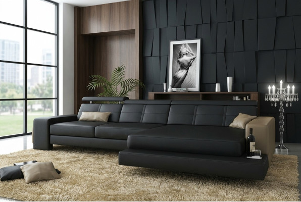 Ustawić Designerska Sofa Kanapa Narożnikowa kanapa z Stołek Żywy krajobraz Podkładka