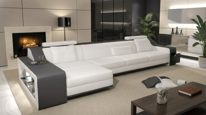 Designerska Sofa Kanapa Narożnikowa kanapa z Stołek Żywy krajobraz Podkładka Ustawić