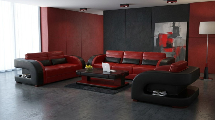 Sofa Zestaw sofowy 3+1+1 miejsce do siedzenia Zestaw Design Podkładka Kanapy Kanapa Modern