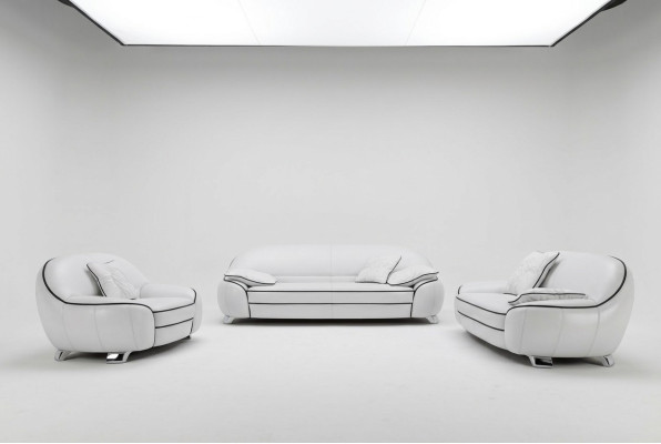 Skórzana sofa Couch Zestaw sofowy 3+2 miejsce do siedzenia Obcios Design Modern Sofa